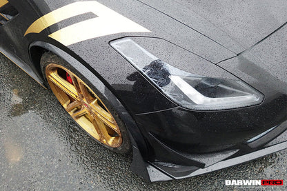 2013-2019 Corvette Z06 Grandsport Carbon Fiber Fender Flares - DarwinPRO Aerodynamics