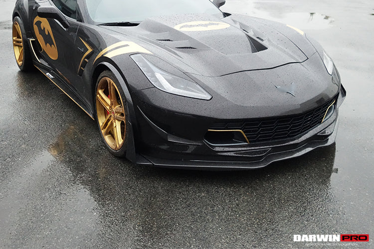 2013-2019 Corvette C7 Z51 Z06 Grandsport Carbon Fiber Canards - DarwinPRO Aerodynamics