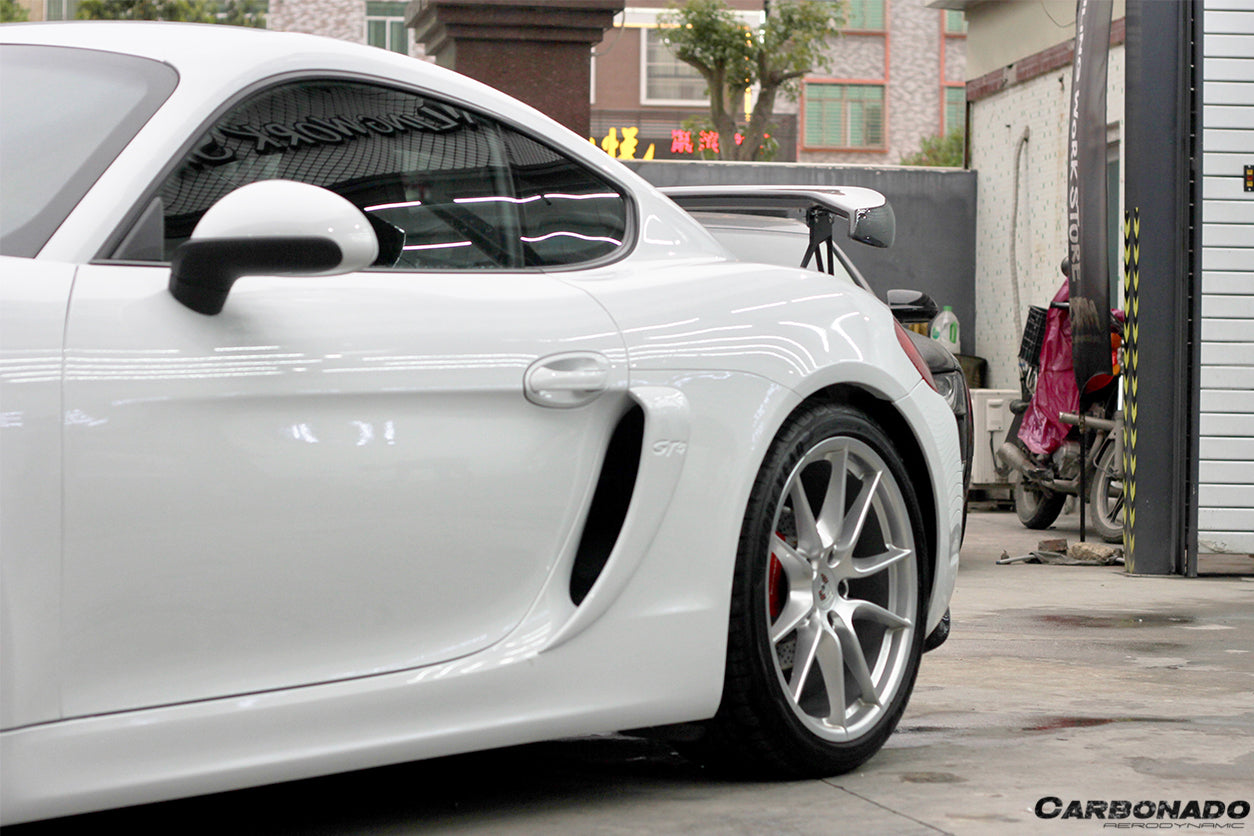 2012-2016 Porsche 981 Cayman TA Style Style Carbon Fiber Trunk Spoiler - Carbonado