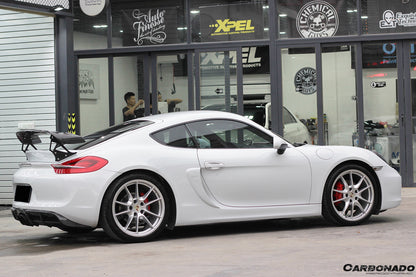 2012-2016 Porsche 981 Cayman TA Style Style Carbon Fiber Trunk Spoiler - Carbonado