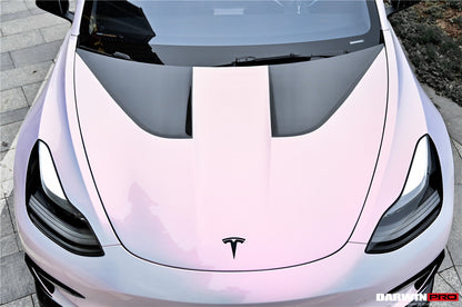 2017-2023 Tesla Model 3 IMP Performance Carbon Fiber Hood - DarwinPRO Aerodynamics