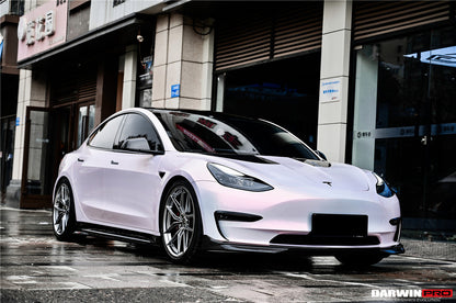 2017-2023 Tesla Model 3 IMP Performance Carbon Fiber Front Lip - DarwinPRO Aerodynamics