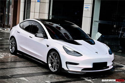2017-2023 Tesla Model 3 IMP Performance Carbon Fiber Front Lip - DarwinPRO Aerodynamics
