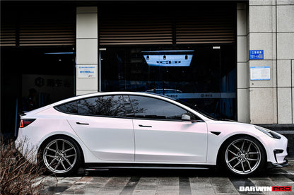 2017-2023 Tesla Model 3 IMP Performance Carbon Fiber Side Skirts - DarwinPRO Aerodynamics