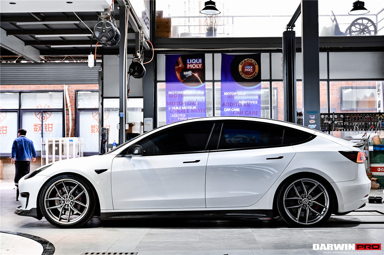 2017-2023 Tesla Model 3 IMP Performance Carbon Fiber Side Skirts - DarwinPRO Aerodynamics