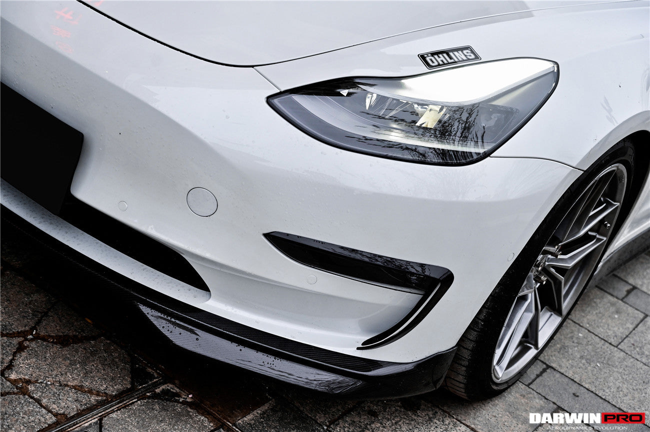 2017-2023 Tesla Model 3 IMP Performance Carbon Fiber Front Lip - DarwinPRO Aerodynamics