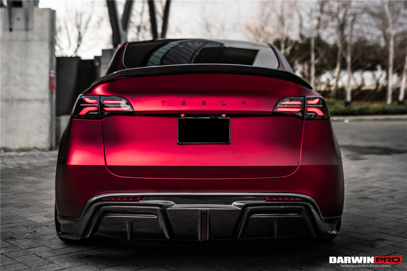 2020-2023 Tesla Model Y IMP Performance Carbon Fiber Rear Diffuser - DarwinPRO Aerodynamics