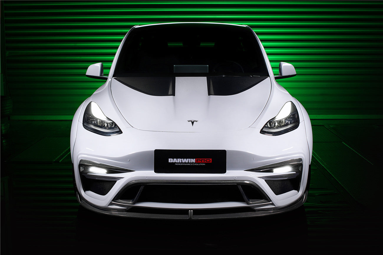 2020-2022 Tesla Model Y IMP Performance Carbon Fiber Front Bumper - DarwinPRO Aerodynamics