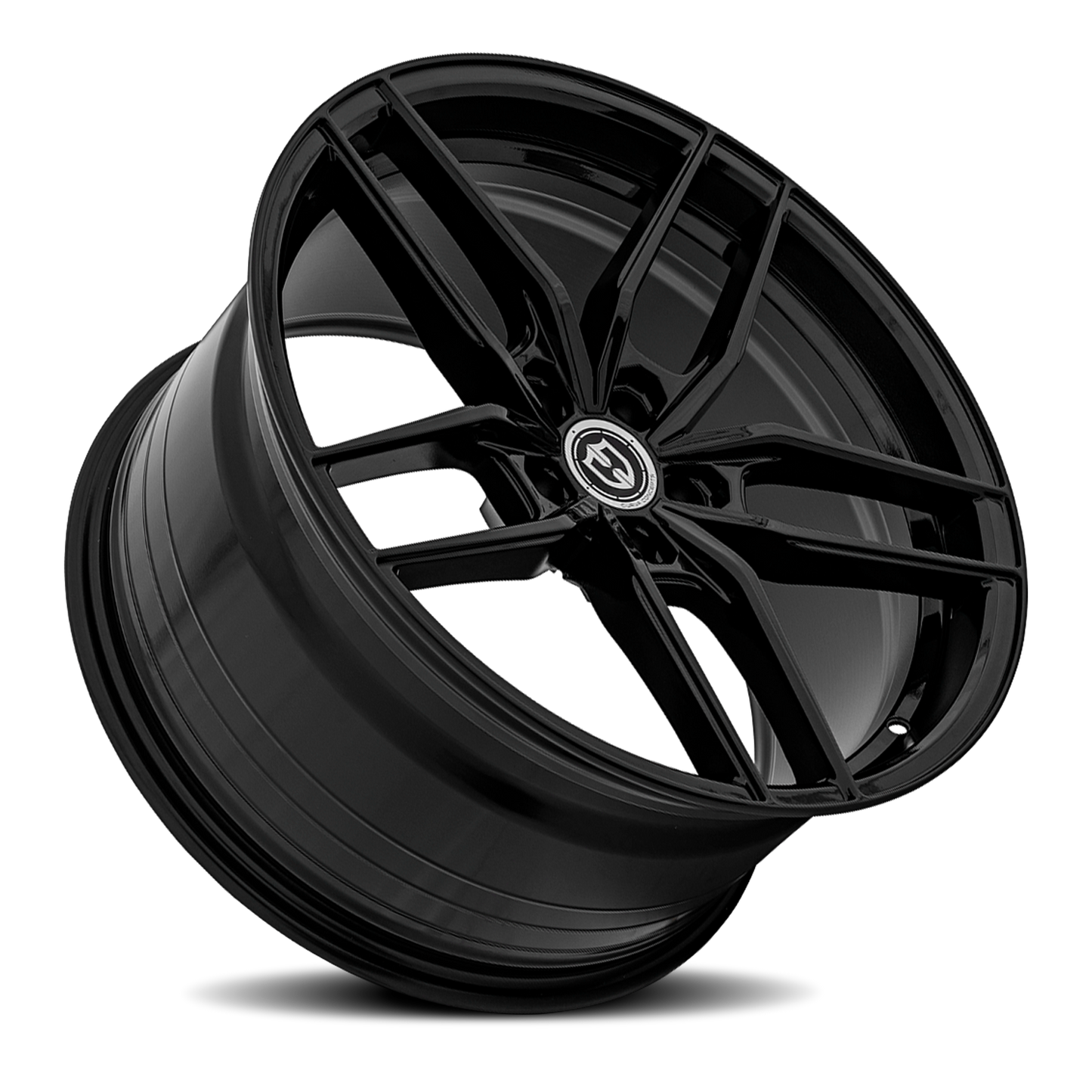 Curva Concepts CFF25 BLK 18x8.5 +35 5x112mm 66.56mm Gloss Black