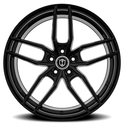 Curva Concepts CFF25 BLK 20x8.5 +35 5x114.3mm 73.1mm Gloss Black