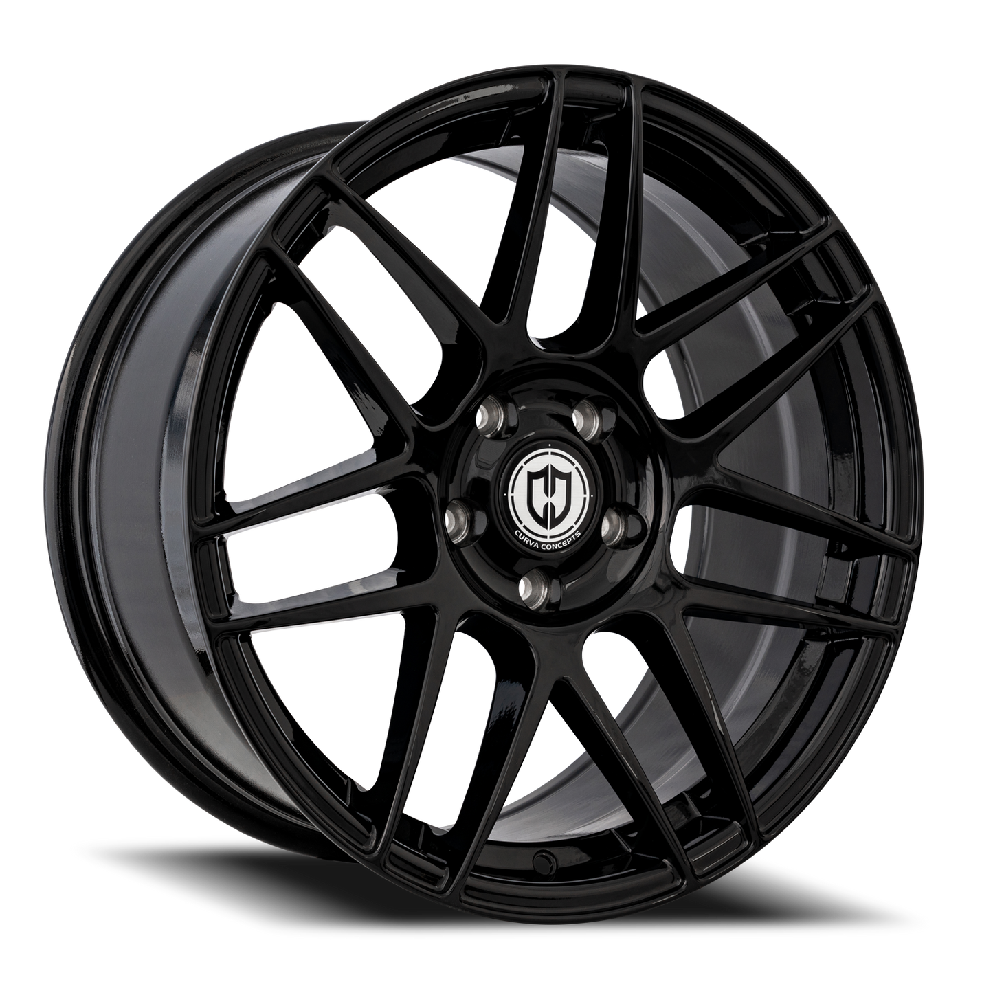 Curva Concepts CFF300 BLK 20x10 +32 5x114.3mm 73.1mm Gloss Black