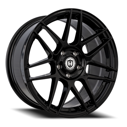 Curva Concepts CFF300 BLK 20x10 +32 5x114.3mm 73.1mm Gloss Black