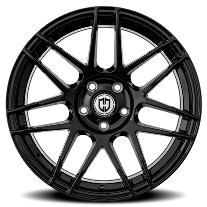 Curva Concepts CFF300 BLK 19x9 +30 5x112mm 66.56mm Gloss Black