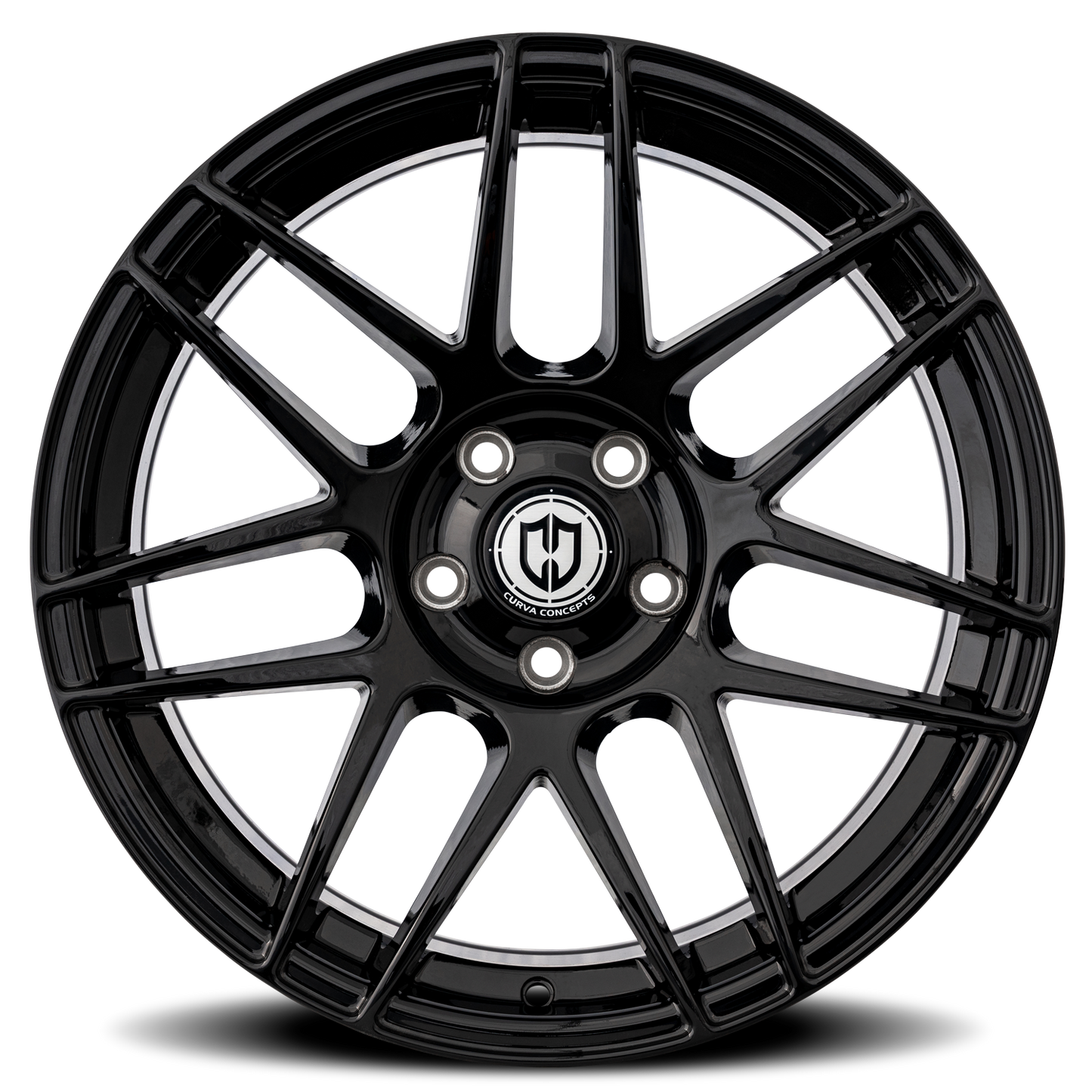 Curva Concepts CFF300 BLK 20x10 +32 5x114.3mm 73.1mm Gloss Black