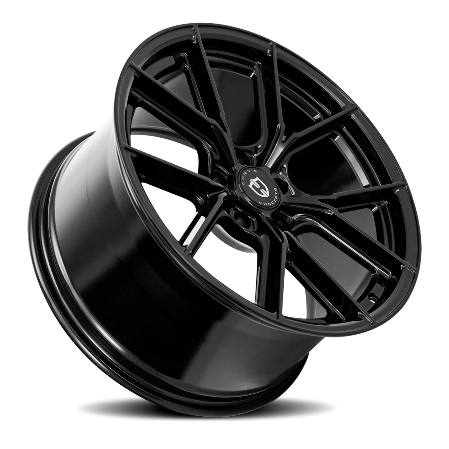 Curva Concepts CFF70 BLK 18x9.5 +35 5x114.3mm 73.1mm Gloss Black