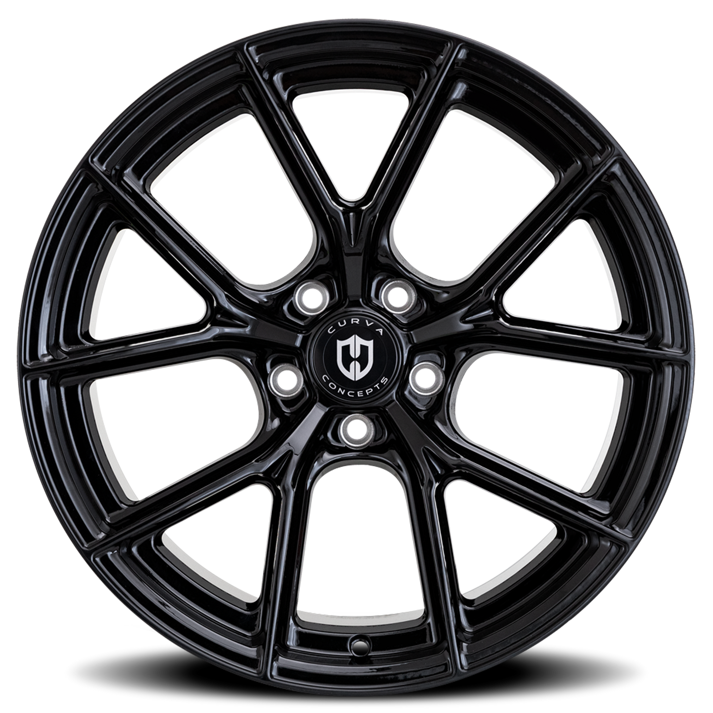 Curva Concepts CFF70 BLK 18x9.5 +35 5x114.3mm 73.1mm Gloss Black