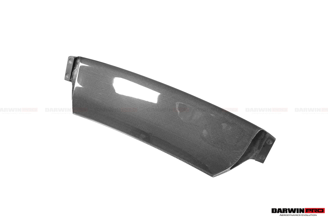 2018-2022 Ferrari 488 Pista Carbon Fiber Front Bumper Low Center Chin Splitter - DarwinPRO Aerodynamics