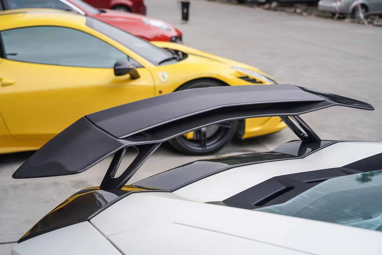 2011-2022 Lamborghini Aventador LP700 LP750 LP740 LP720 LP780 Coupe & Roadster VTC Style Trunk Spoiler - Carbonado