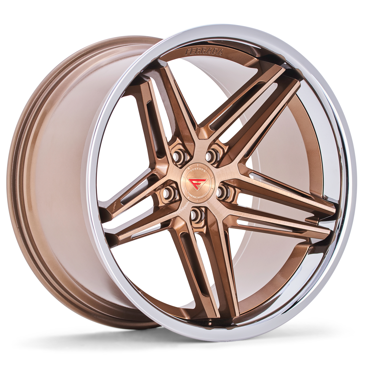 Ferrada CM1 Brushed Cobre / Chrome Lip wheel
