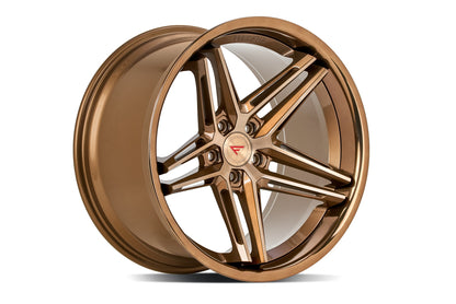 Ferrada CM1 Brushed Cobre / Chrome Lip wheel