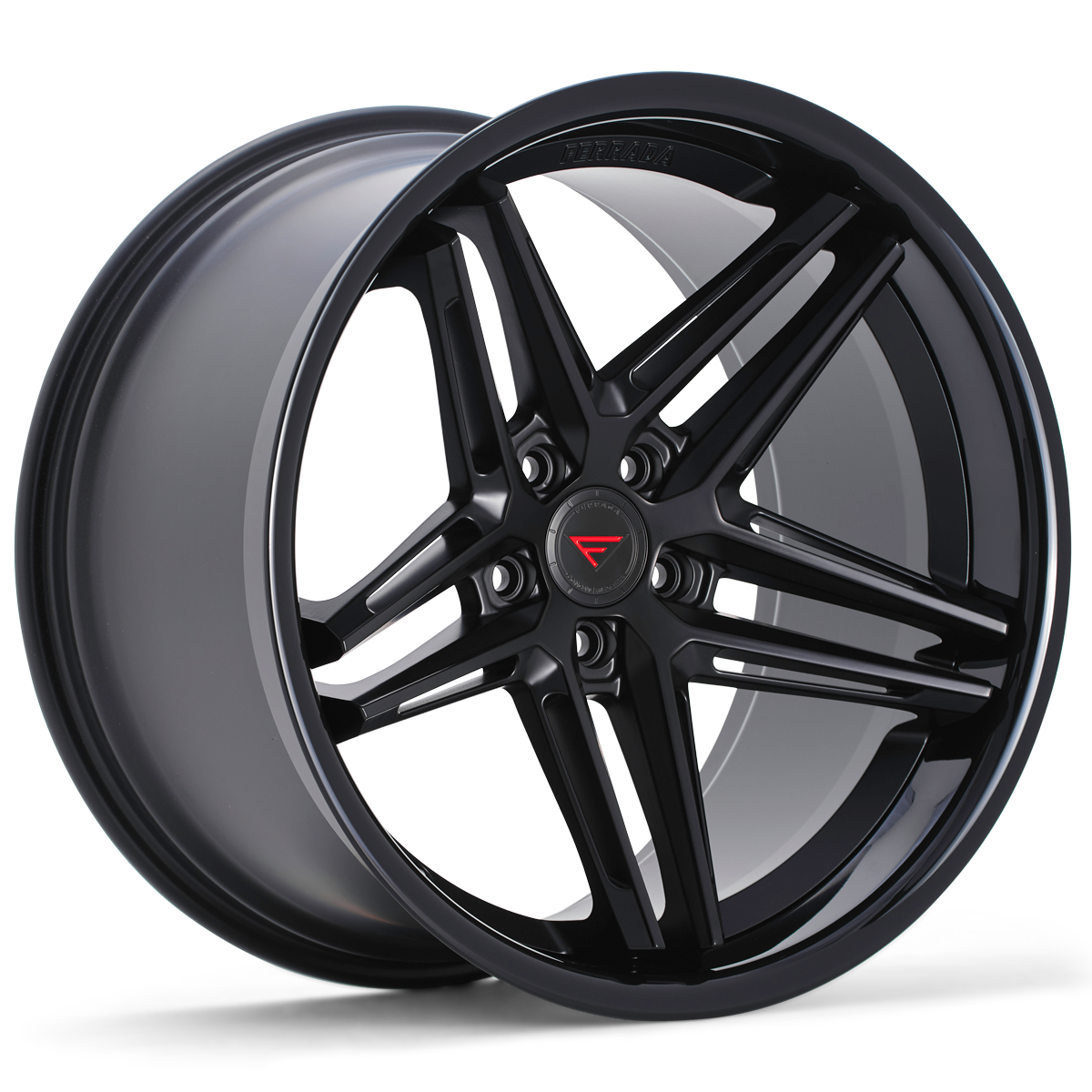 Ferrada CM1 Matte Black / Gloss Black Lip wheel