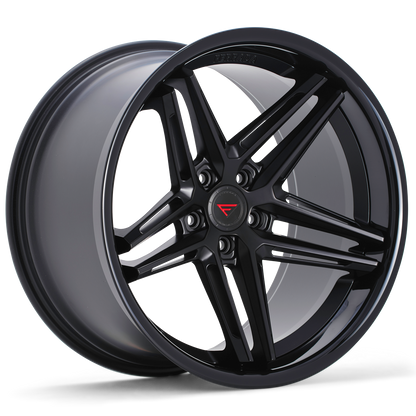 Ferrada CM1 Matte Black / Gloss Black Lip wheel