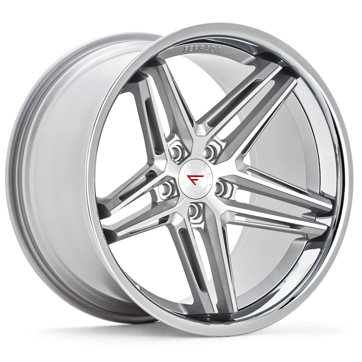 Ferrada CM1 Machine Silver / Chrome Lip wheel