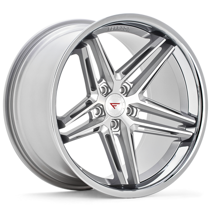 Ferrada CM1 Machine Silver / Chrome Lip wheel
