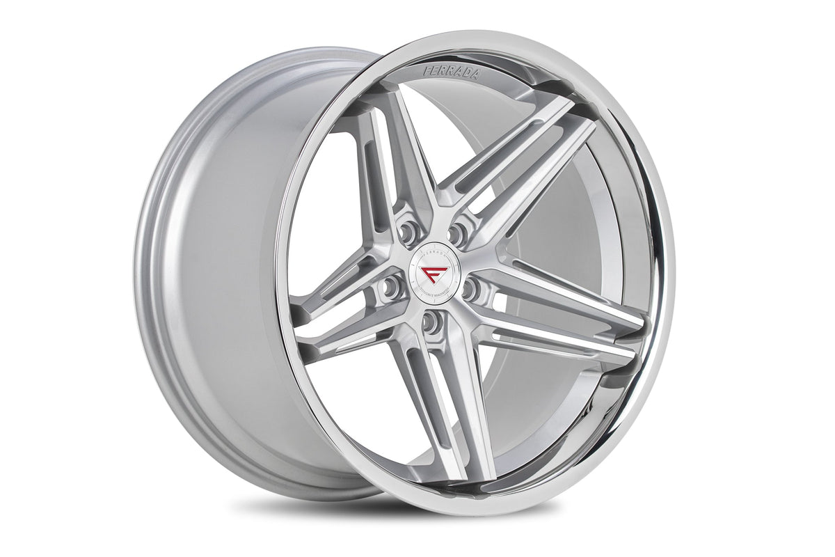 Ferrada CM1 Machine Silver / Chrome Lip wheel
