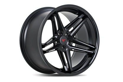 Ferrada CM1 Matte Black / Gloss Black Lip wheel