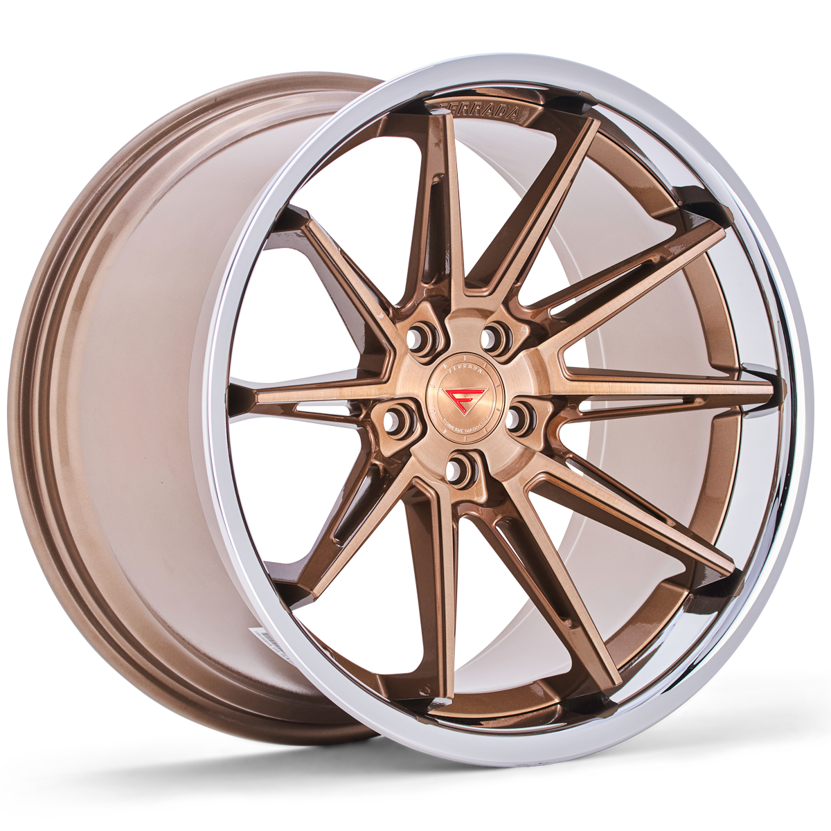 Ferrada CM2 Brushed Cobre / Chrome Lip wheel