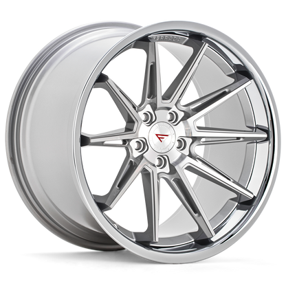 Ferrada CM2 Machine Silver / Chrome Lip wheel