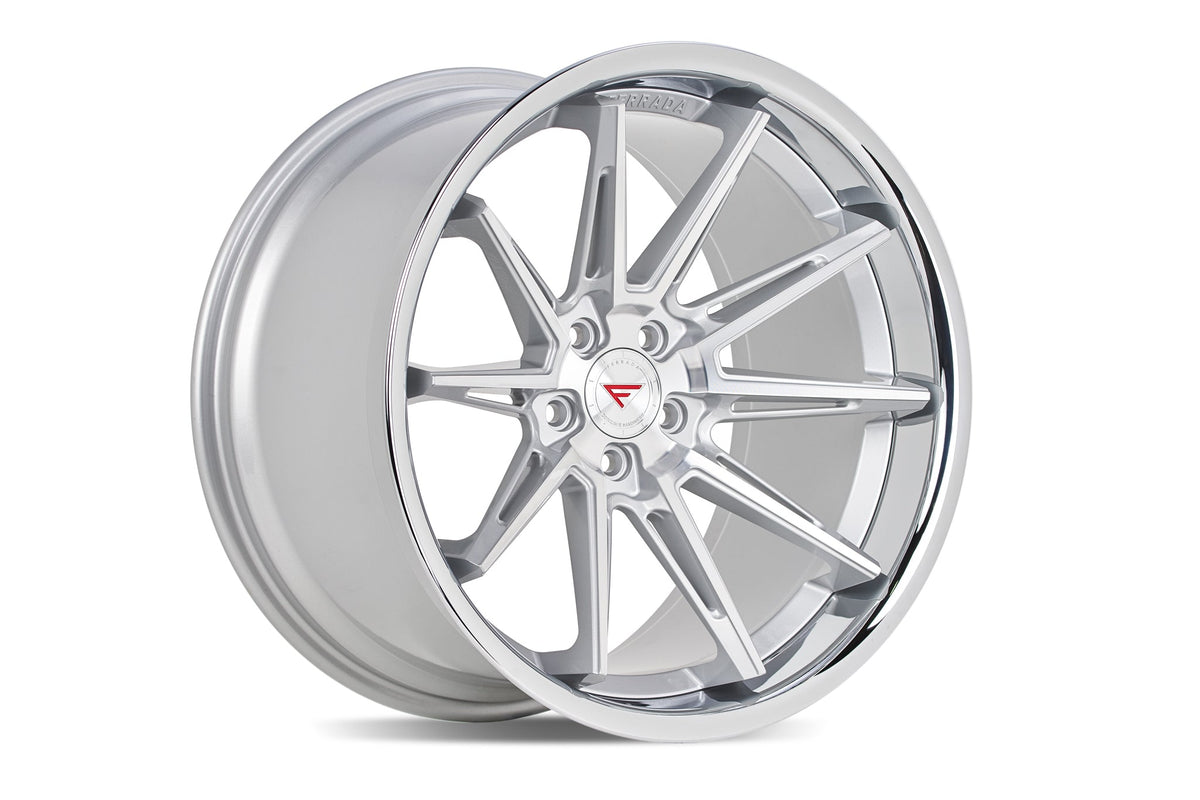 Ferrada CM2 Machine Silver / Chrome Lip wheel