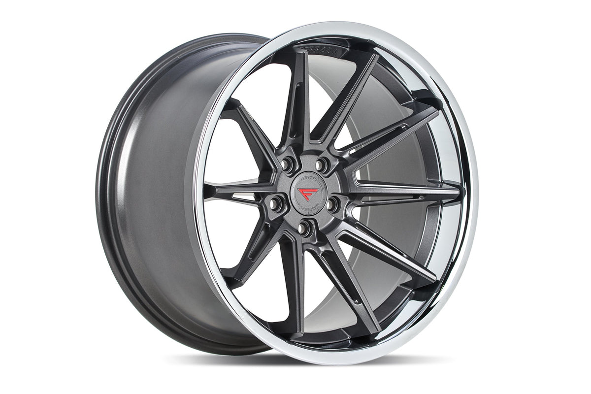 Ferrada CM2 Matte Graphite / Chrome Lip wheel
