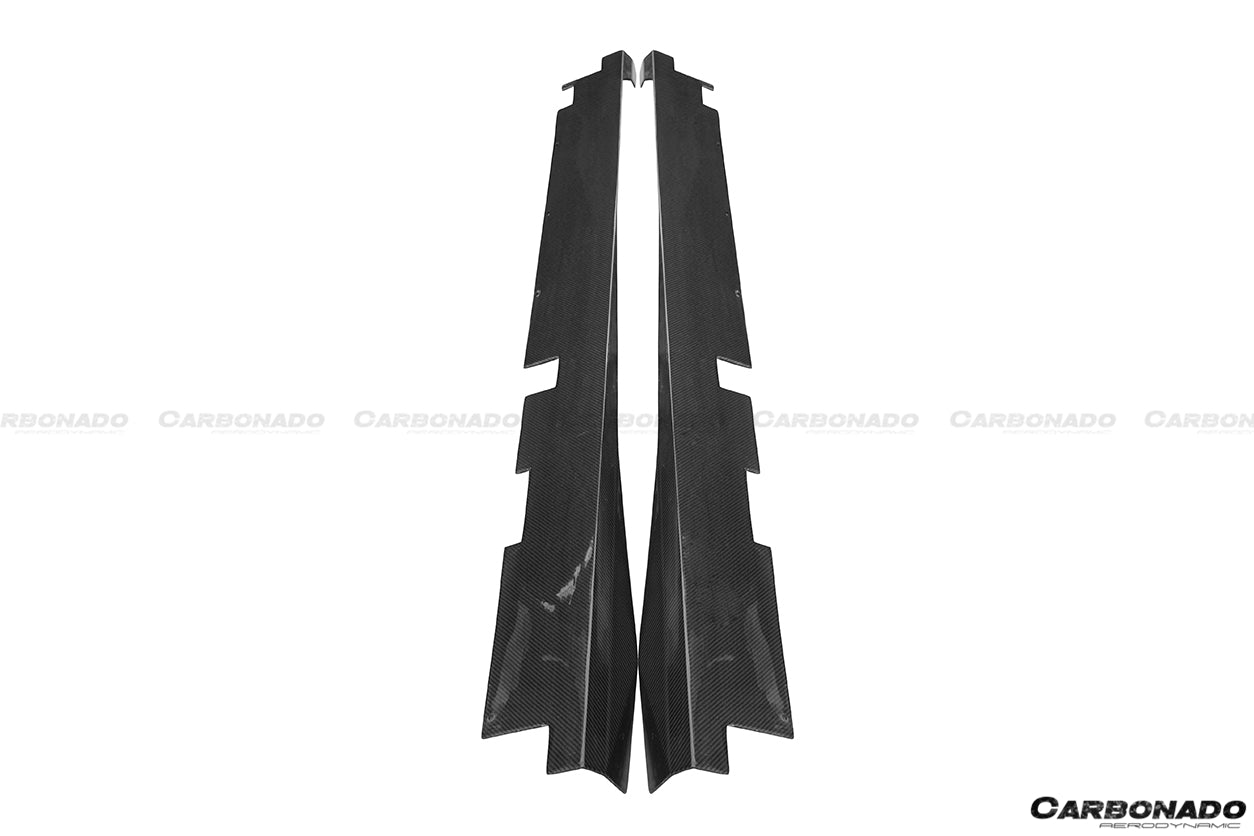 2015-2019 Lamborghini Huracan LP610&LP580 DC Style Carbon Fiber Side Skirts Under Board - DarwinPRO Aerodynamics