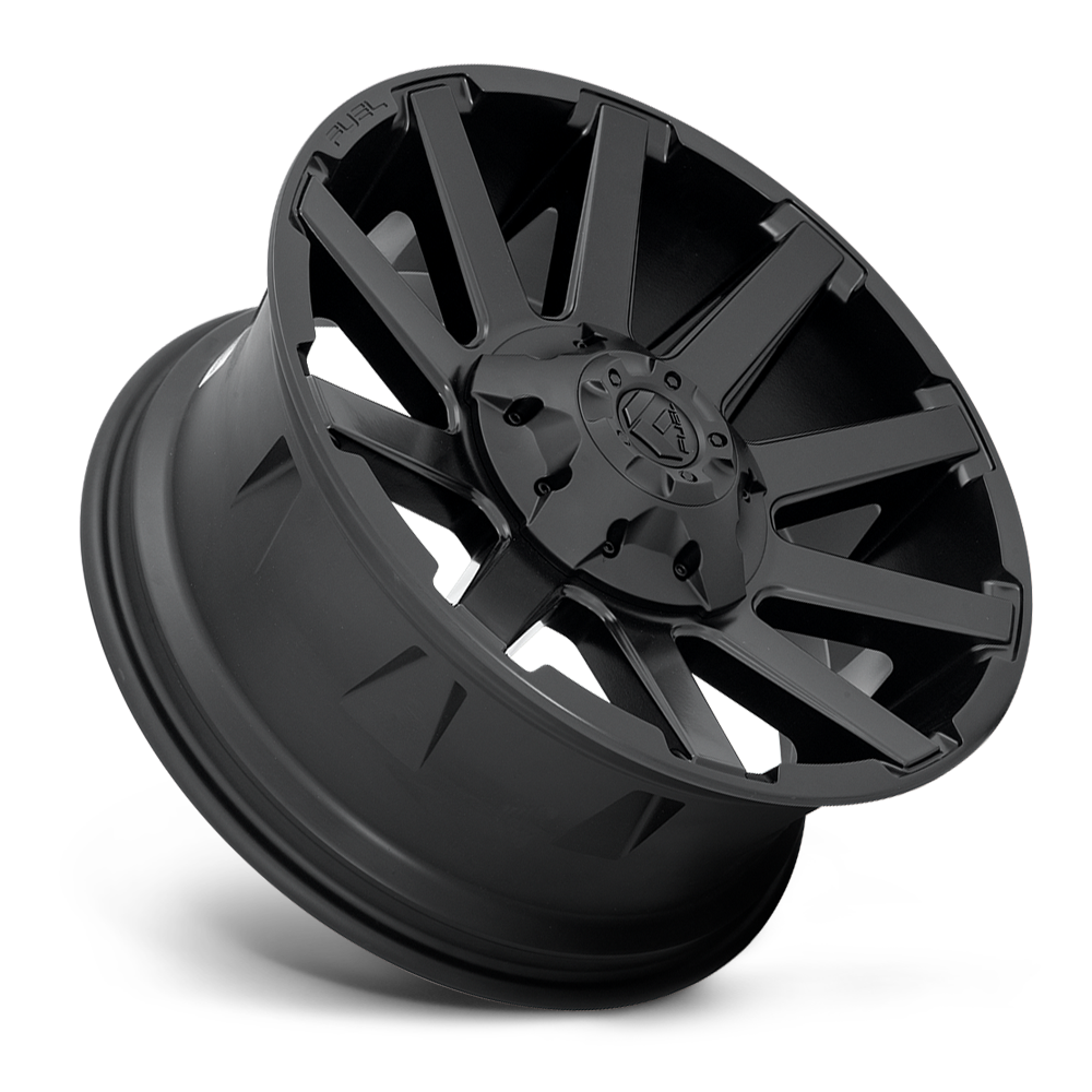 18" Fuel D437 Contra Satin Black 6x139.7 ( Set of 4 )