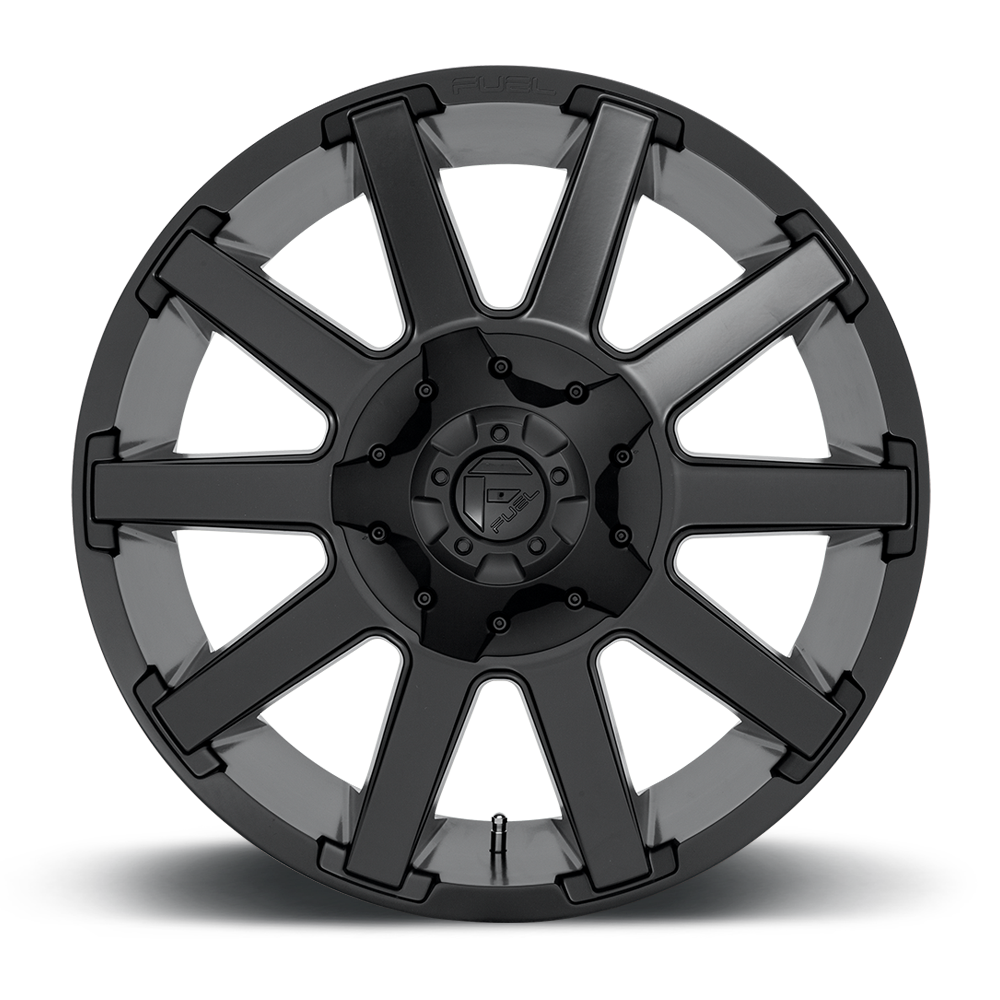 18" Fuel D437 Contra Satin Black 5x150 ( Set of 4 )