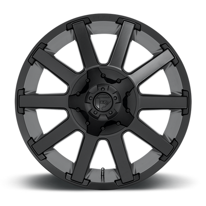 18" Fuel D437 Contra Satin Black 5x150 ( Set of 4 )