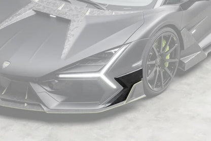 2024-UP Lamborghini Revuelto MSY Style Autoclave Carbon Fiber Front Bumper Side Splitter