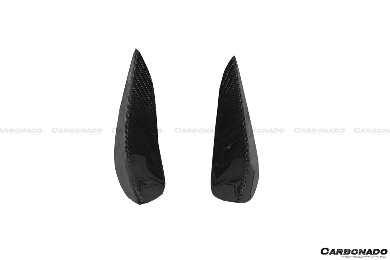 2015-2017 Mercedes Benz AMG GT/GTS RS Style Carbon Fiber Front Canards - Carbonado