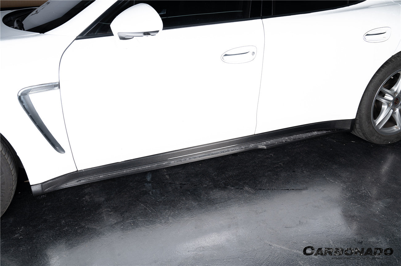 2010-2016 Porsche Panamera 970 SD Style Dry Carbon Fiber Side Skirts