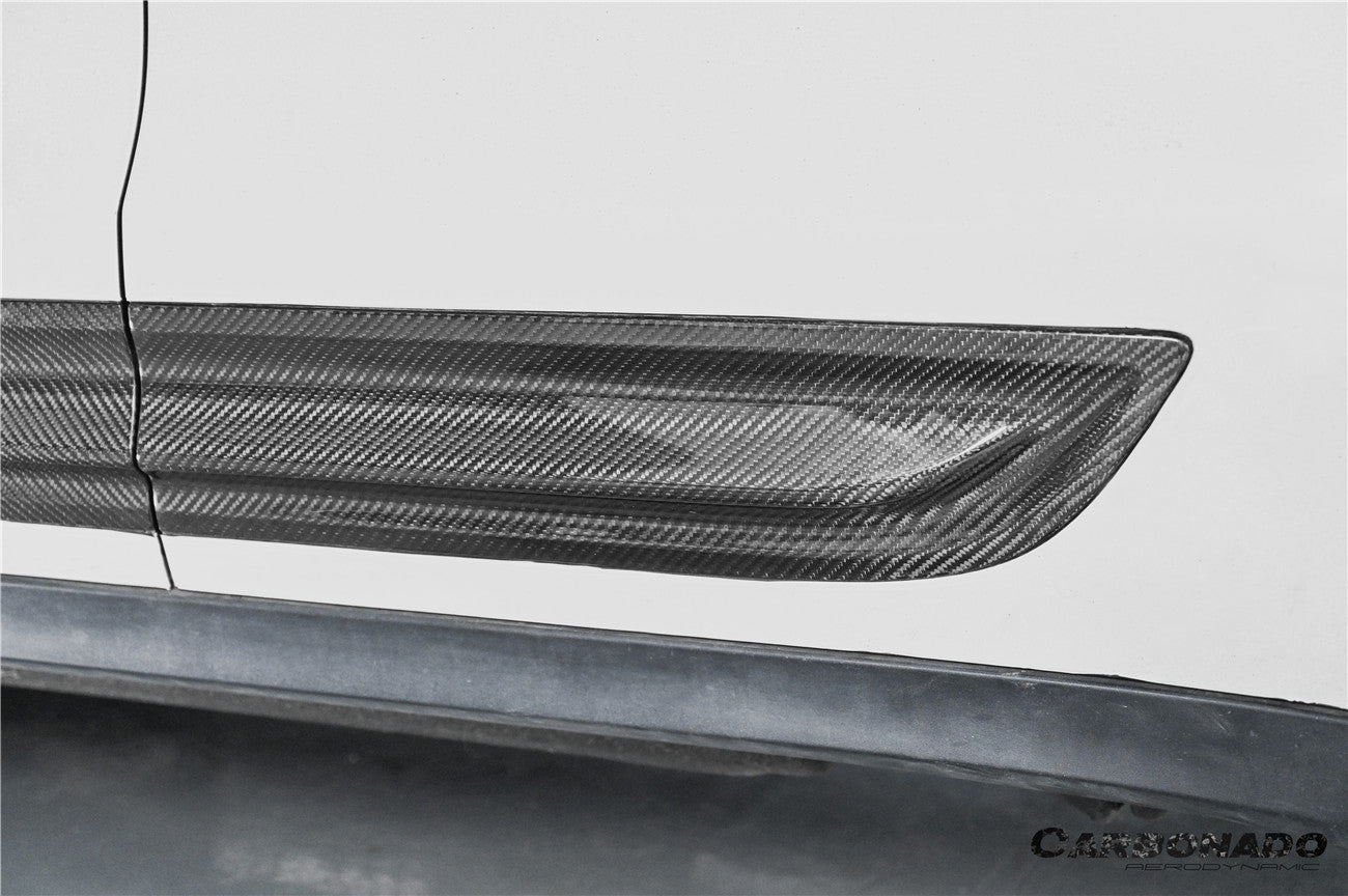 2014-2024 Porsche Macan S and Turbo and GTS 95B Convert GTS Style Dry Carbon Fiber Door Trims