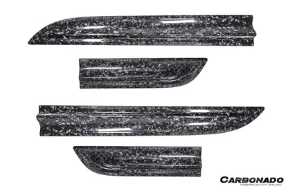 2014-2026 Porsche Macan 95B GTS Style Autoclave Carbon Fiber Door Trims | Fits T, S, Turbo, GTS