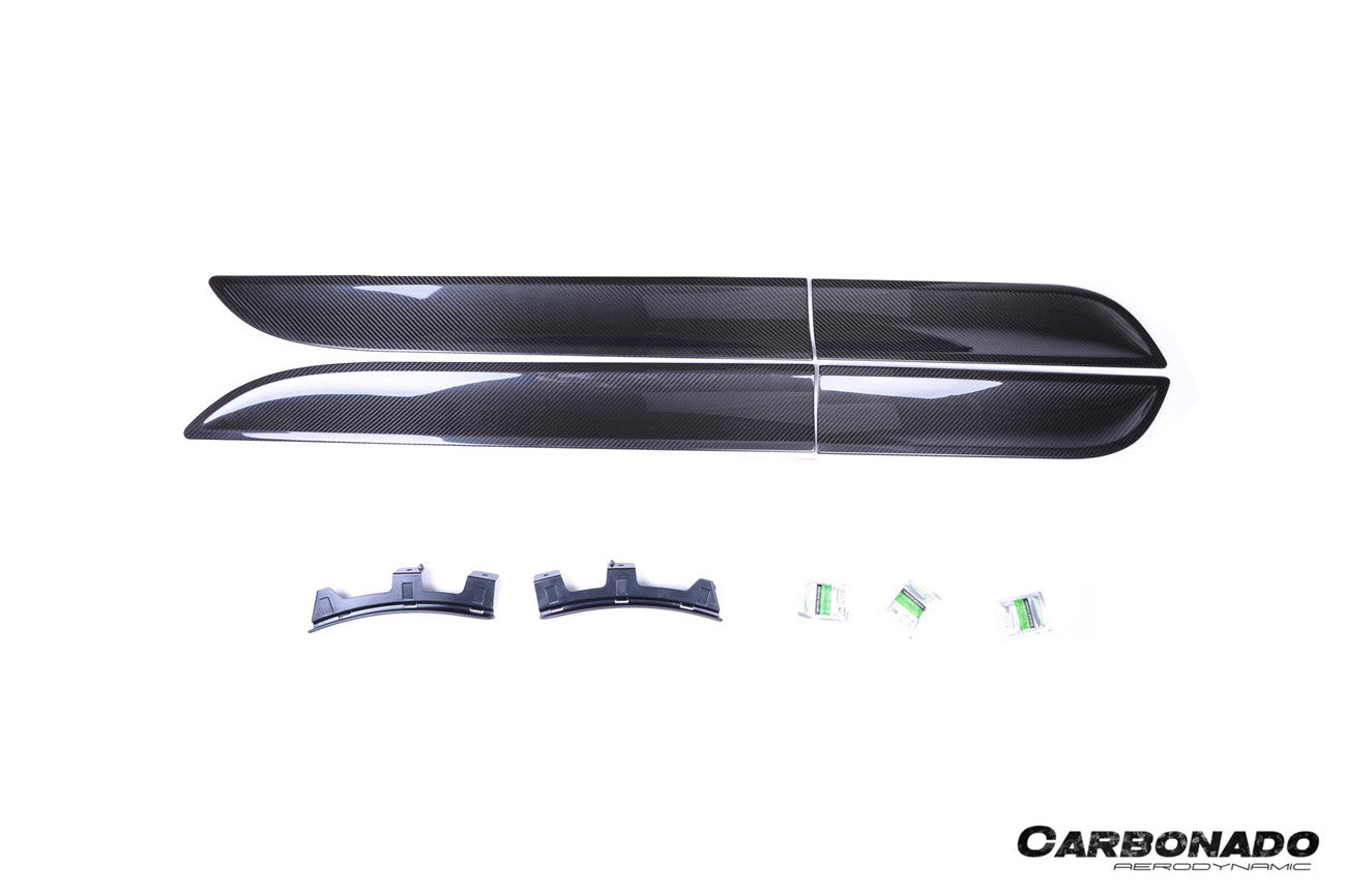 2014-2026 Porsche Macan 95B OE Style Autoclave Carbon Fiber Door Trims | Fits T, S, Turbo, GTS,