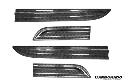 2014-2024 Porsche Macan S and Turbo and GTS 95B Convert GTS Style Dry Carbon Fiber Door Trims