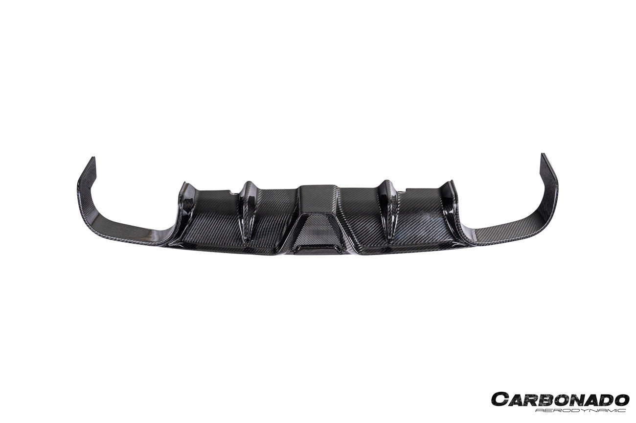 2017-2019 Porsche 911 991.2 Carrera KA Style Dry Carbon Fiber Rear Lip Diffuser