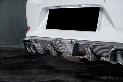 2017-2019 Porsche 911 991.2 Carrera KA Style Dry Carbon Fiber Rear Lip Diffuser