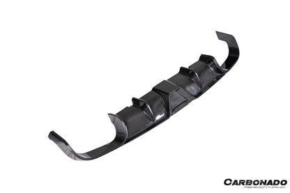 2017-2019 Porsche 911 991.2 Carrera KA Style Dry Carbon Fiber Rear Lip Diffuser