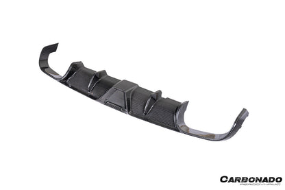 2017-2019 Porsche 911 991.2 Carrera KA Style Dry Carbon Fiber Rear Lip Diffuser