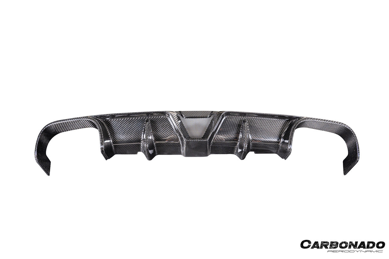 2017-2019 Porsche 911 991.2 Carrera KA Style Dry Carbon Fiber Rear Lip Diffuser